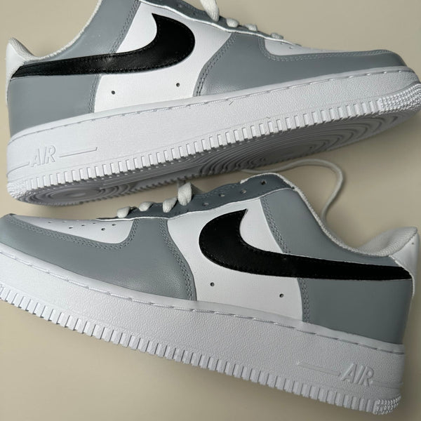 Custom Air Force 1 - Grey + Black (40,5)